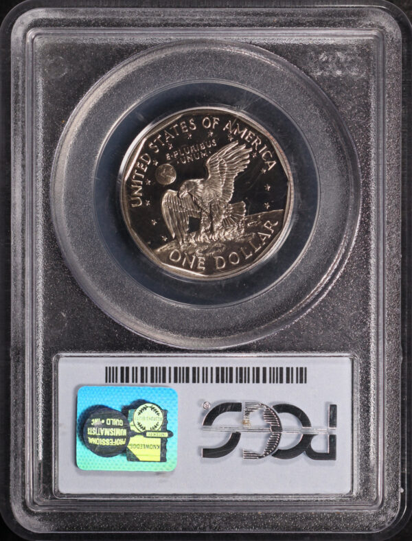 Reverse of this 1999 Susan B. Anthony Dollar PCGS PR-69 DCAM
