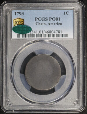 Obverse of this 1793 Flowing Hair Large Cent Chain, America PCGS PO-01 BN CAC