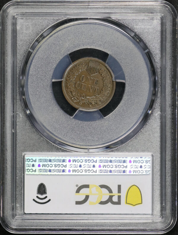 Reverse of this 1864 Indian Cent L on Ribbon PCGS XF-40 BN