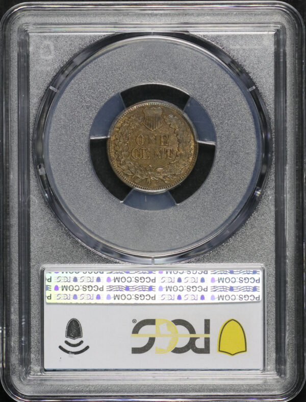 Reverse of this 1877 Indian Cent PCGS AU-50 BN