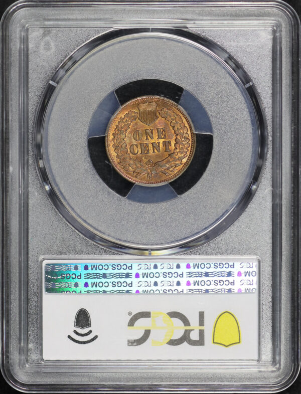 Reverse of this 1902 Indian Cent PCGS MS-63 RB