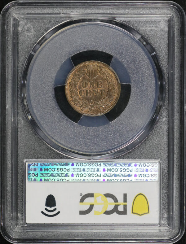 Reverse of this 1908-S Indian Cent PCGS MS-63 RB