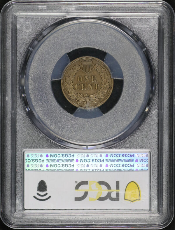 Reverse of this 1909-S Indian Cent PCGS XF-40 BN CAC