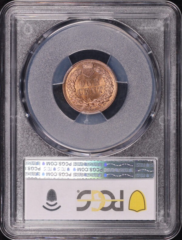 Reverse of this 1909-S Indian Cent PCGS MS-65 RB