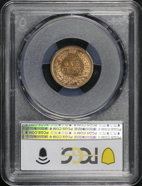 Reverse of this 1871 Indian Cent PCGS PR-65 RD