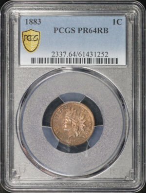 Obverse of this 1883 Indian Cent PCGS PR-64 RB