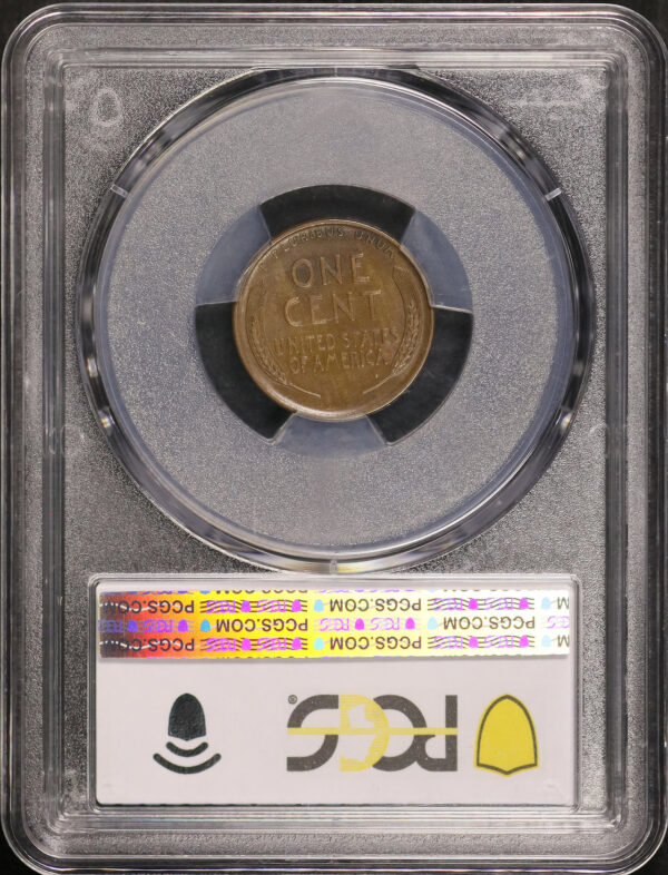 Reverse of this 1909-S Lincoln Cent Wheat Reverse PCGS AU-58 BN