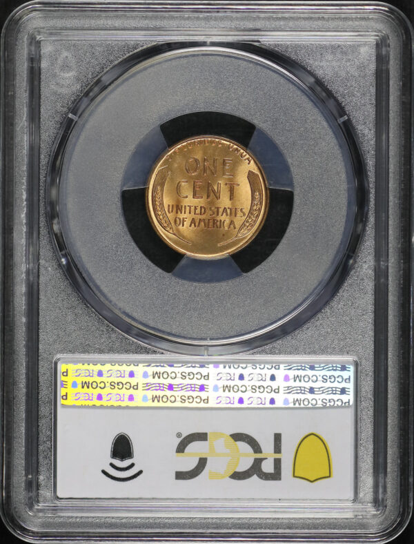 Reverse of this 1932 Lincoln Cent Wheat Reverse PCGS MS-66 RD