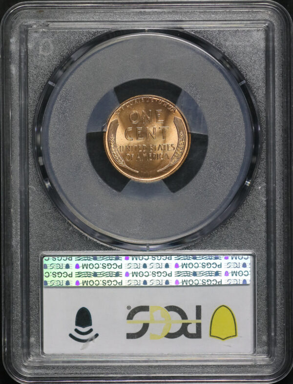 Reverse of this 1938 Lincoln Cent Wheat Reverse PCGS MS-66+ RD