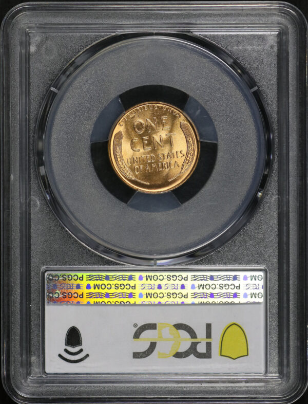 Reverse of this 1938 Lincoln Cent Wheat Reverse PCGS MS-67 RD