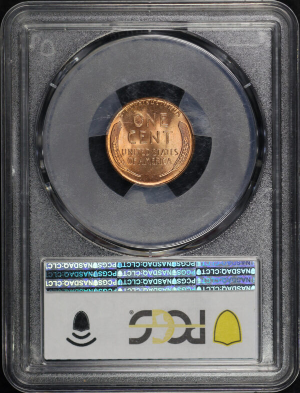 Reverse of this 1944 Lincoln Cent Wheat Reverse PCGS MS-66 RD