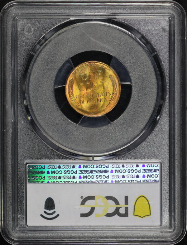 Reverse of this 1946-S Lincoln Cent Wheat Reverse PCGS MS-66 RD