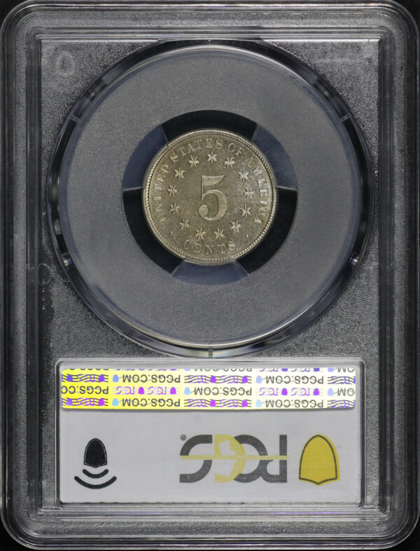 Reverse of this 1878 Shield Nickel PCGS PR-65