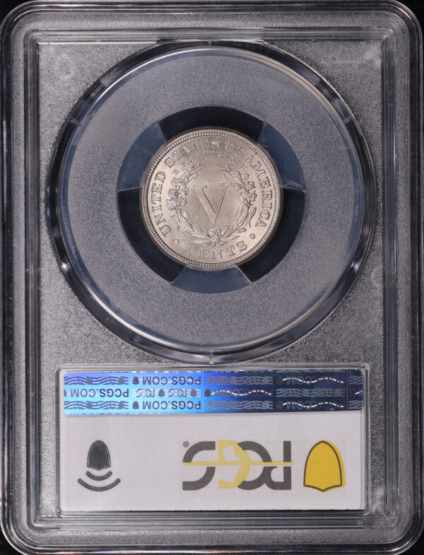 Reverse of this 1884 Liberty Nickel PCGS MS-65