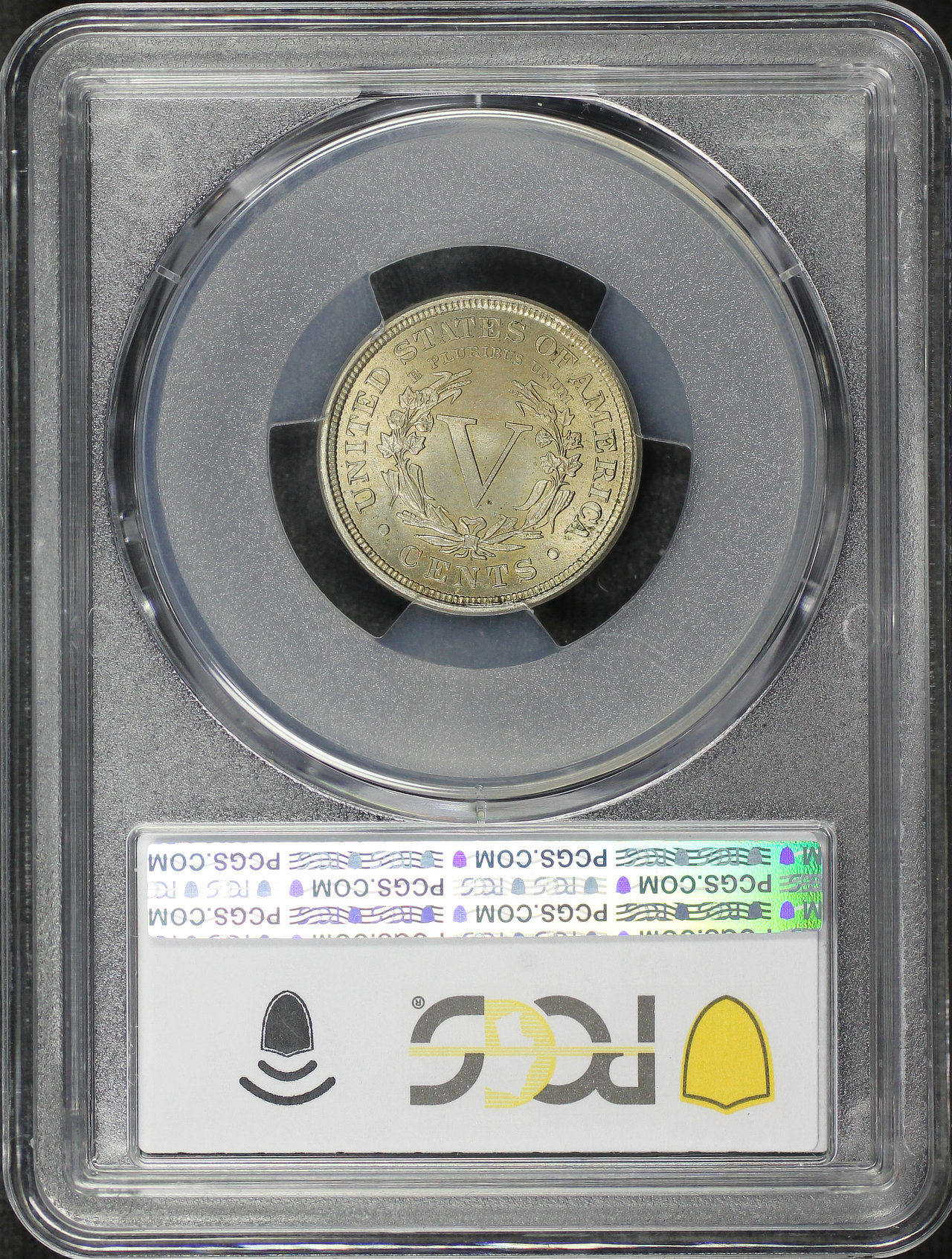 Reverse of this 1892 Liberty Nickel PCGS MS-66