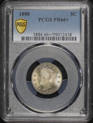 Obverse of this 1888 Liberty Nickel PCGS PR-66+