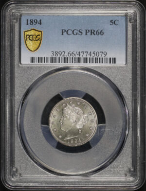Obverse of this 1894 Liberty Nickel PCGS PR-66