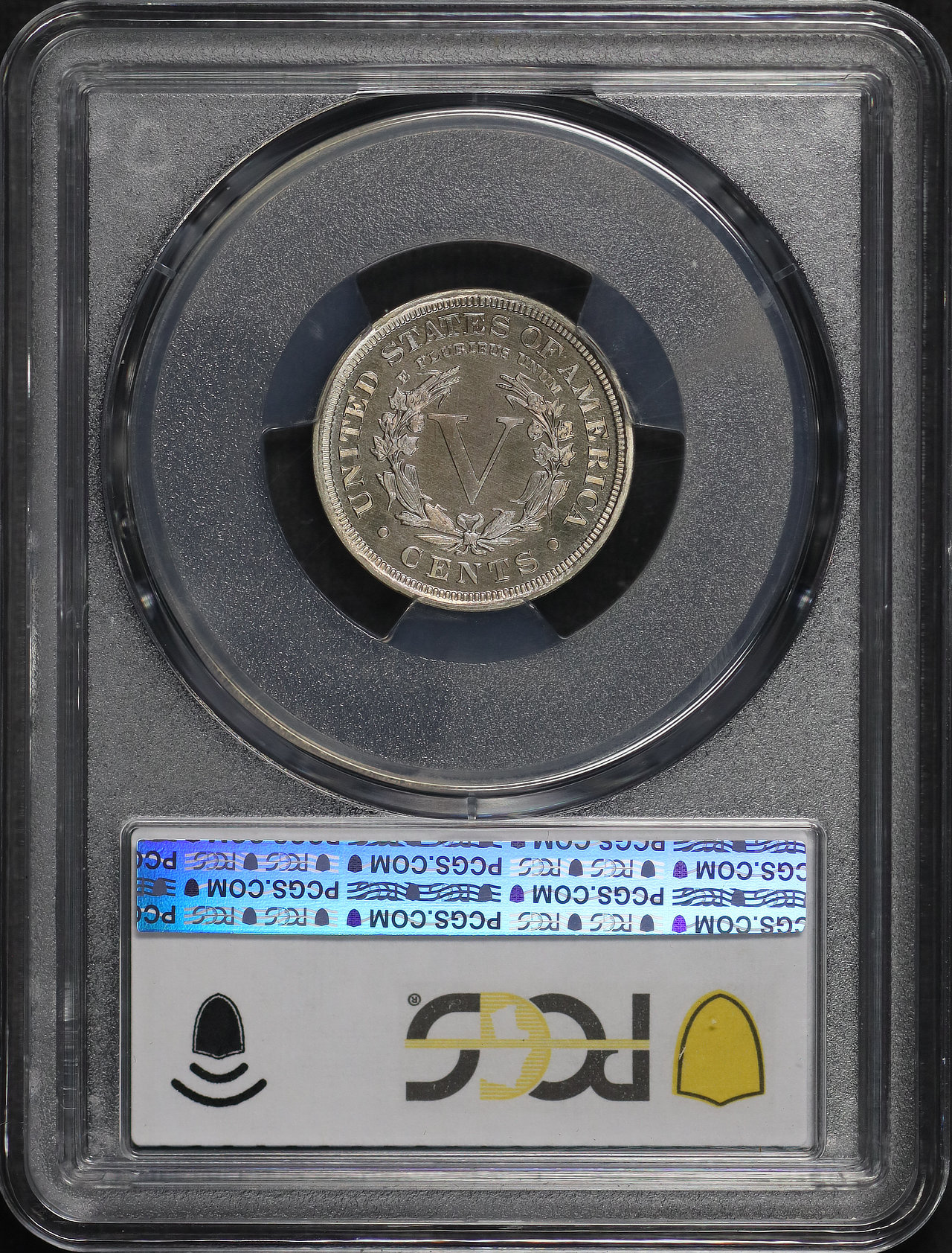 Reverse of this 1907 Liberty Nickel PCGS PR-67