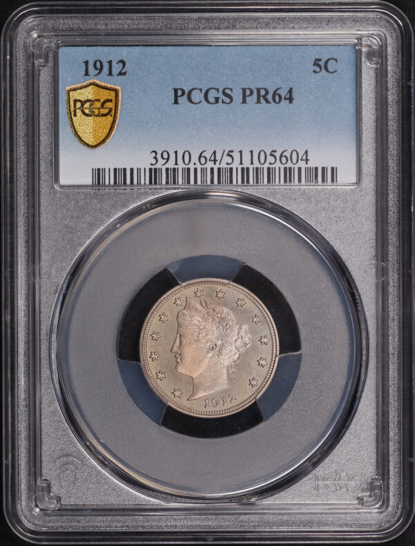 Obverse of this 1912 Liberty Nickel PCGS PR-64
