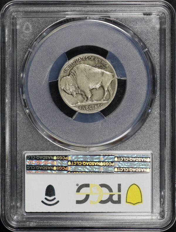 Reverse of this 1913-S Buffalo Nickel Type 2 PCGS F-12