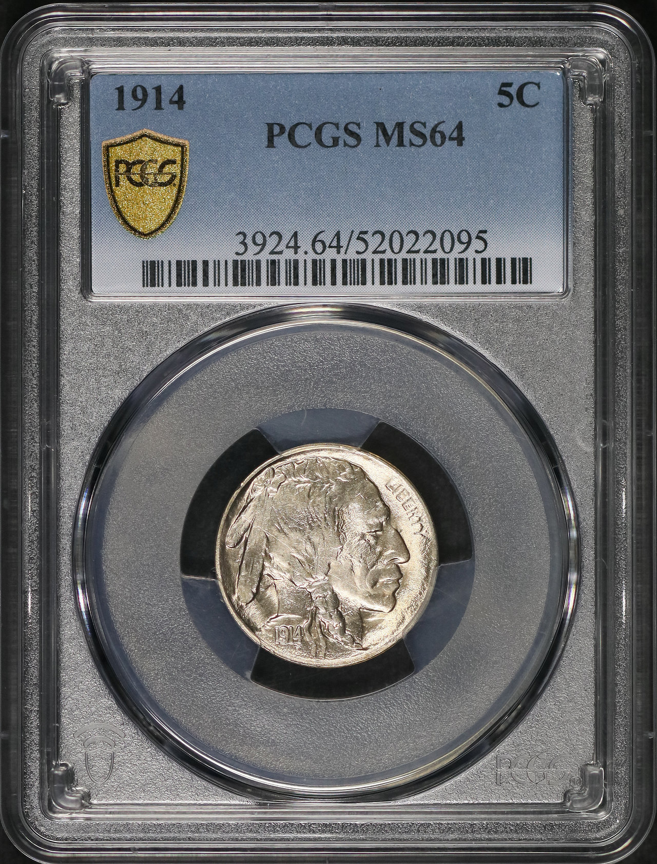 Obverse of this 1914 Buffalo Nickel PCGS MS-64