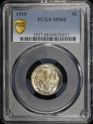 Obverse of this 1915 Buffalo Nickel PCGS MS-66
