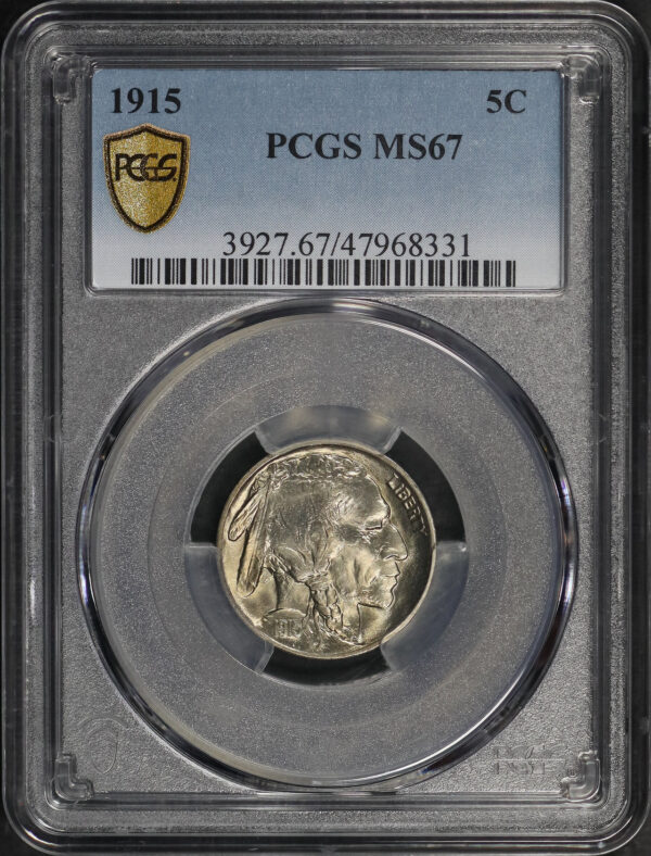Obverse of this 1915 Buffalo Nickel PCGS MS-67
