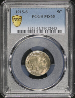 Obverse of this 1915-S Buffalo Nickel PCGS MS-65