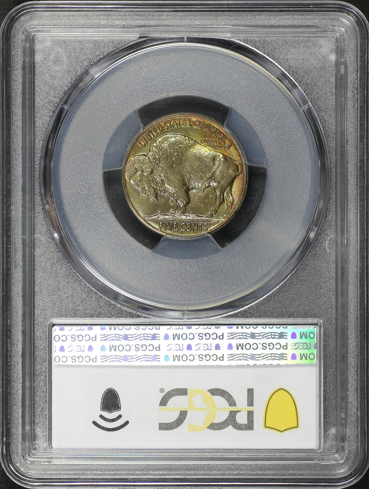 Reverse of this 1915-S Buffalo Nickel PCGS MS-65