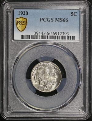 Obverse of this 1920 Buffalo Nickel PCGS MS-66
