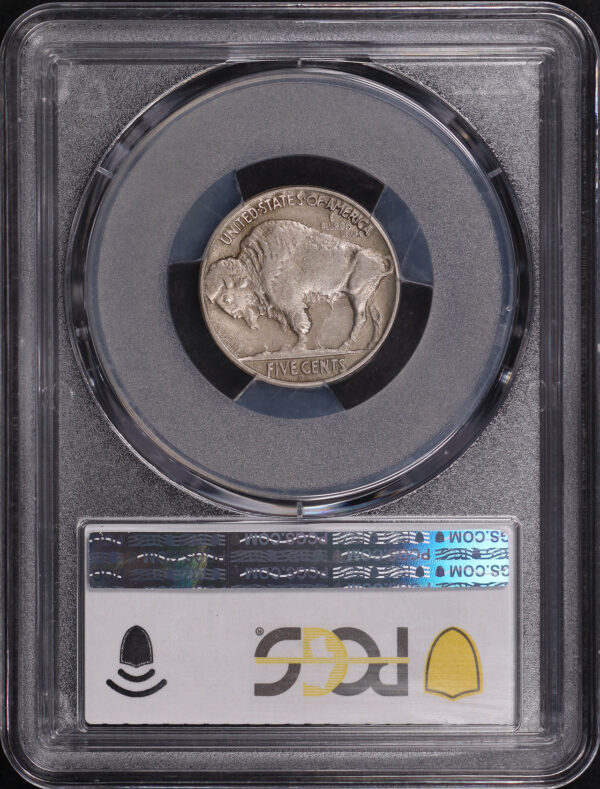 Reverse of this 1937-D Buffalo Nickel 3 Legs PCGS XF-45 CAC