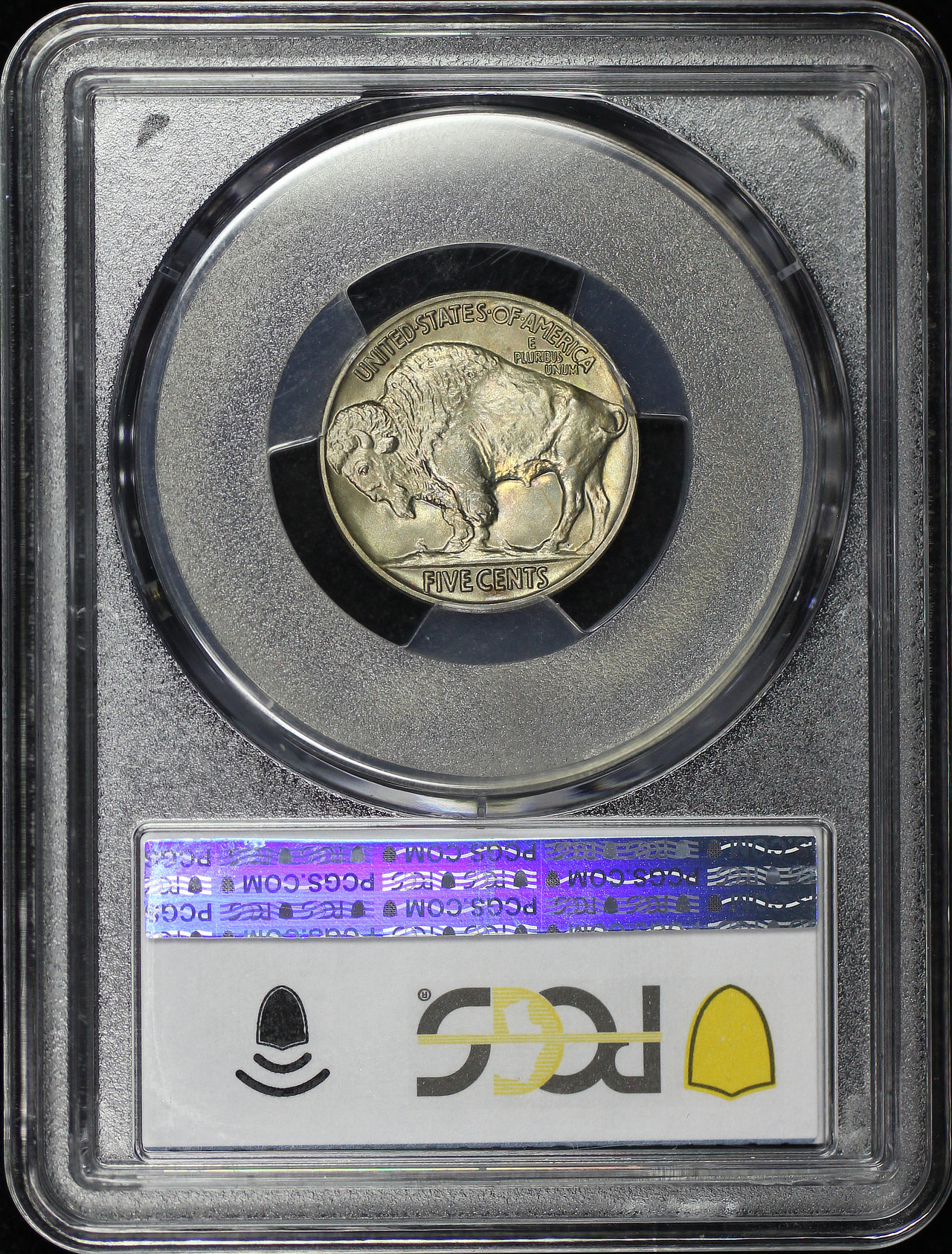 Reverse of this 1936 Buffalo Nickel Satin PCGS PR-66