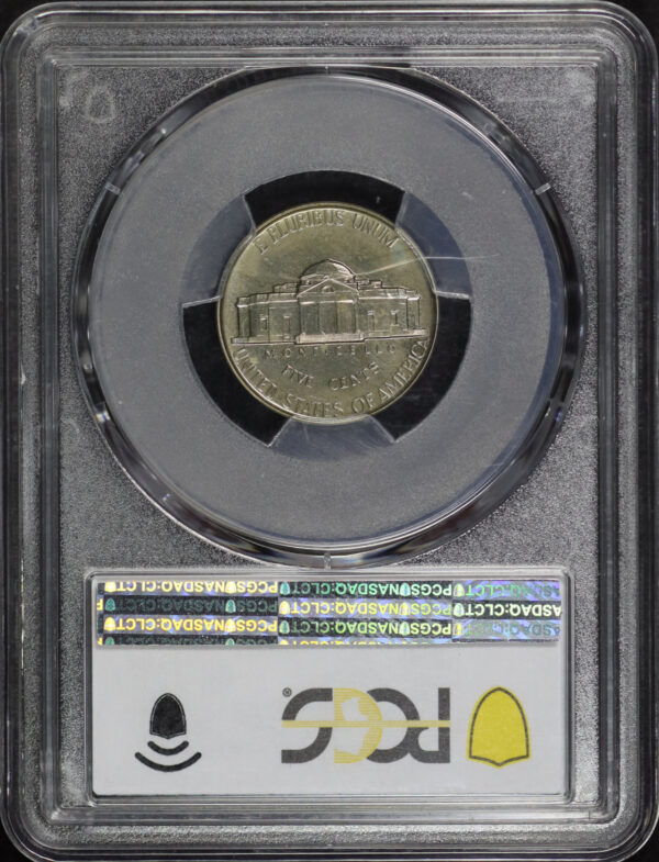 Reverse of this 1941 Jefferson Nickel PCGS PR-66