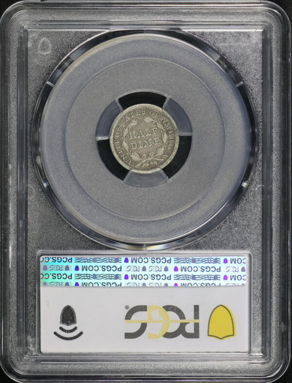 Reverse of this 1846 Liberty Seated Half Dime PCGS VF-25