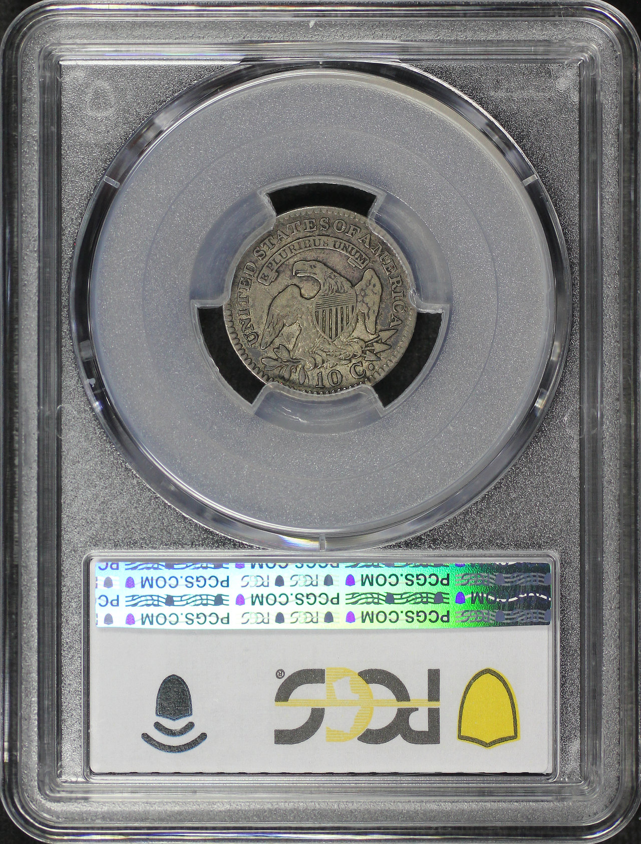 Reverse of this 1820 Capped Bust Dime Small 0 PCGS VF-25