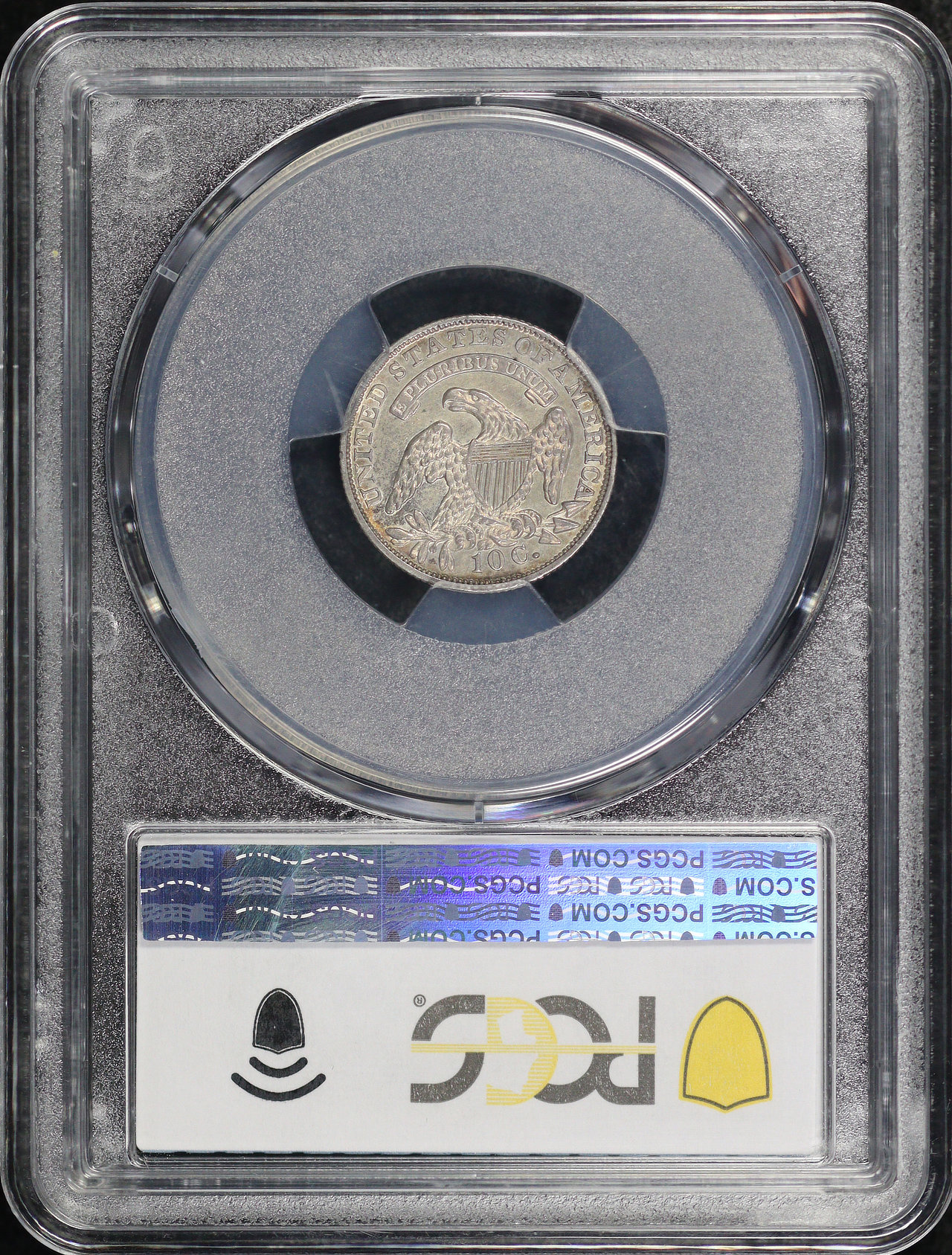 Reverse of this 1835 Capped Bust Dime PCGS AU-58