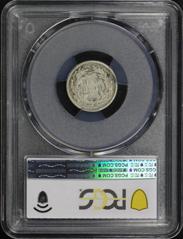 Reverse of this 1870-S Liberty Seated Dime PCGS XF-40