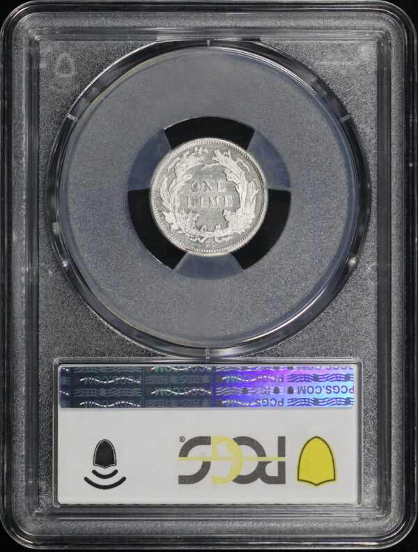 Reverse of this 1876-CC Liberty Seated Dime PCGS MS-62