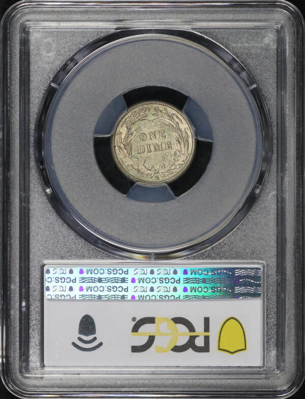 Reverse of this 1914-S Barber Dime PCGS MS-62