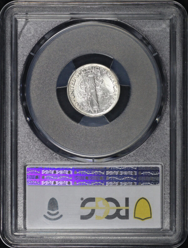 Reverse of this 1920 Mercury Dime PCGS AU-58 FB