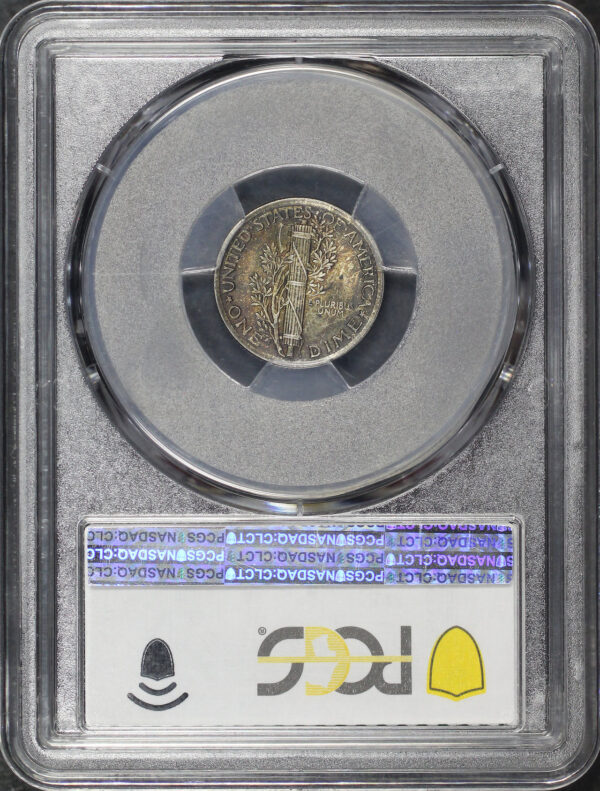 Reverse of this 1921 Mercury Dime PCGS MS-64 FB CAC