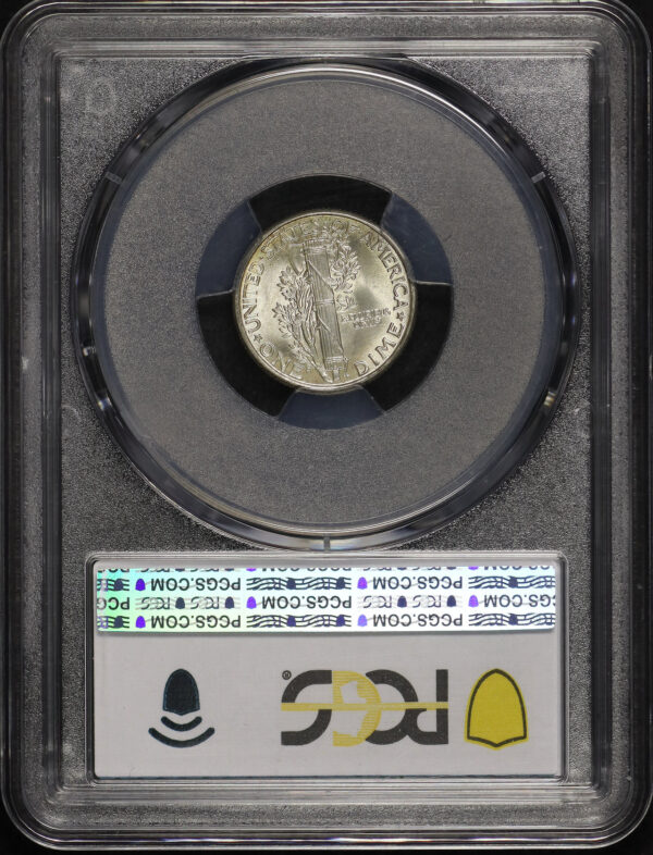 Reverse of this 1928 Mercury Dime PCGS MS-66 FB