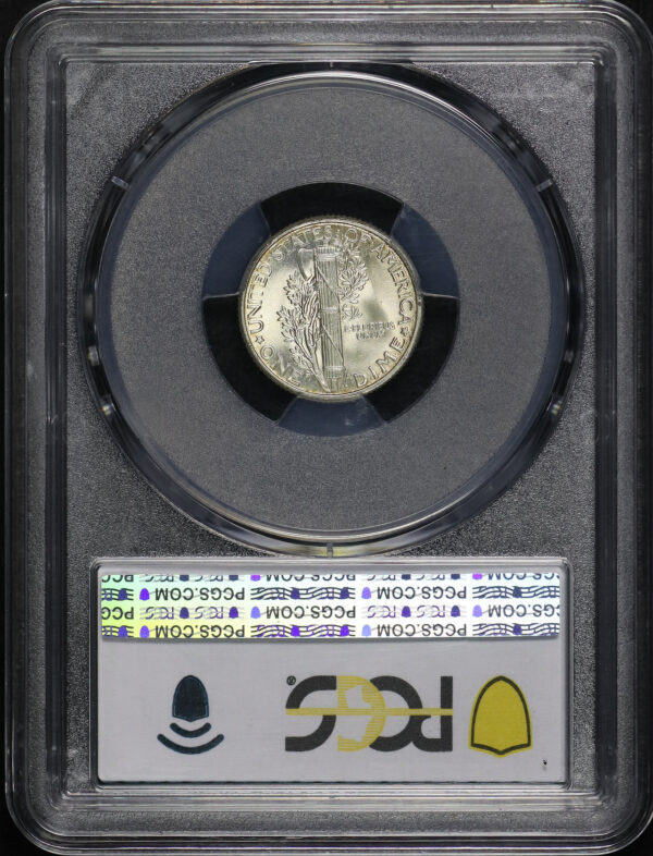 Reverse of this 1930 Mercury Dime PCGS MS-66
