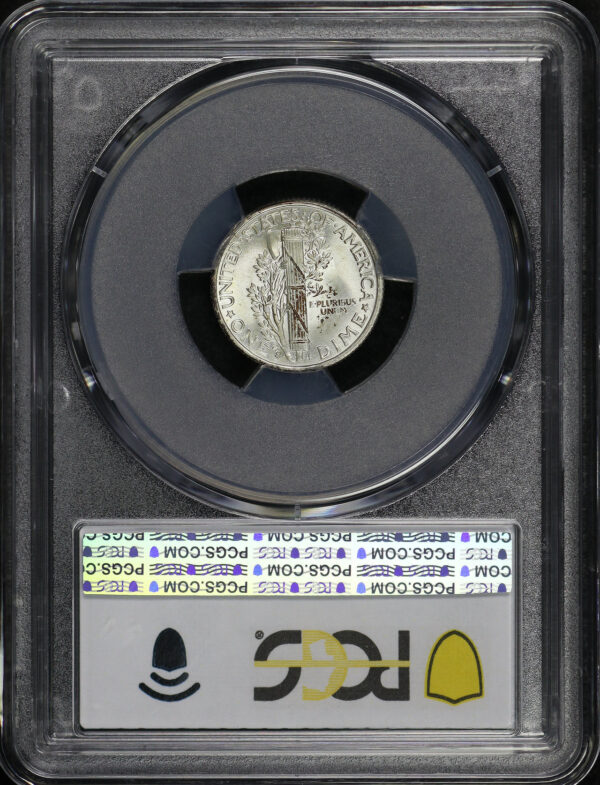 Reverse of this 1937-S Mercury Dime PCGS MS-65+ FB