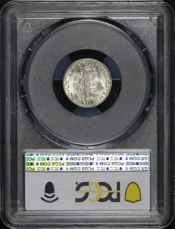 Reverse of this 1939 Mercury Dime PCGS MS-66