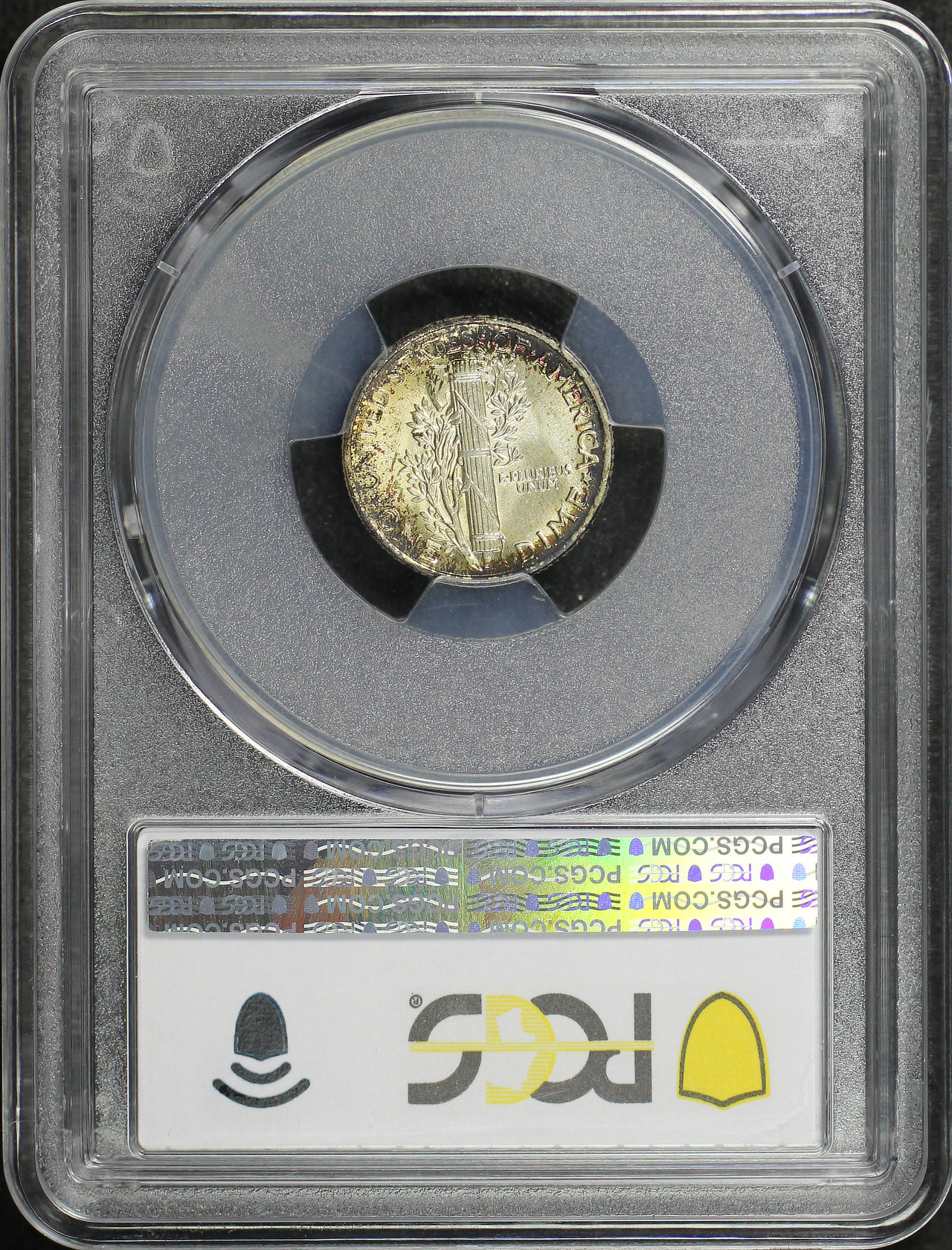 Reverse of this 1941 Mercury Dime PCGS MS-65