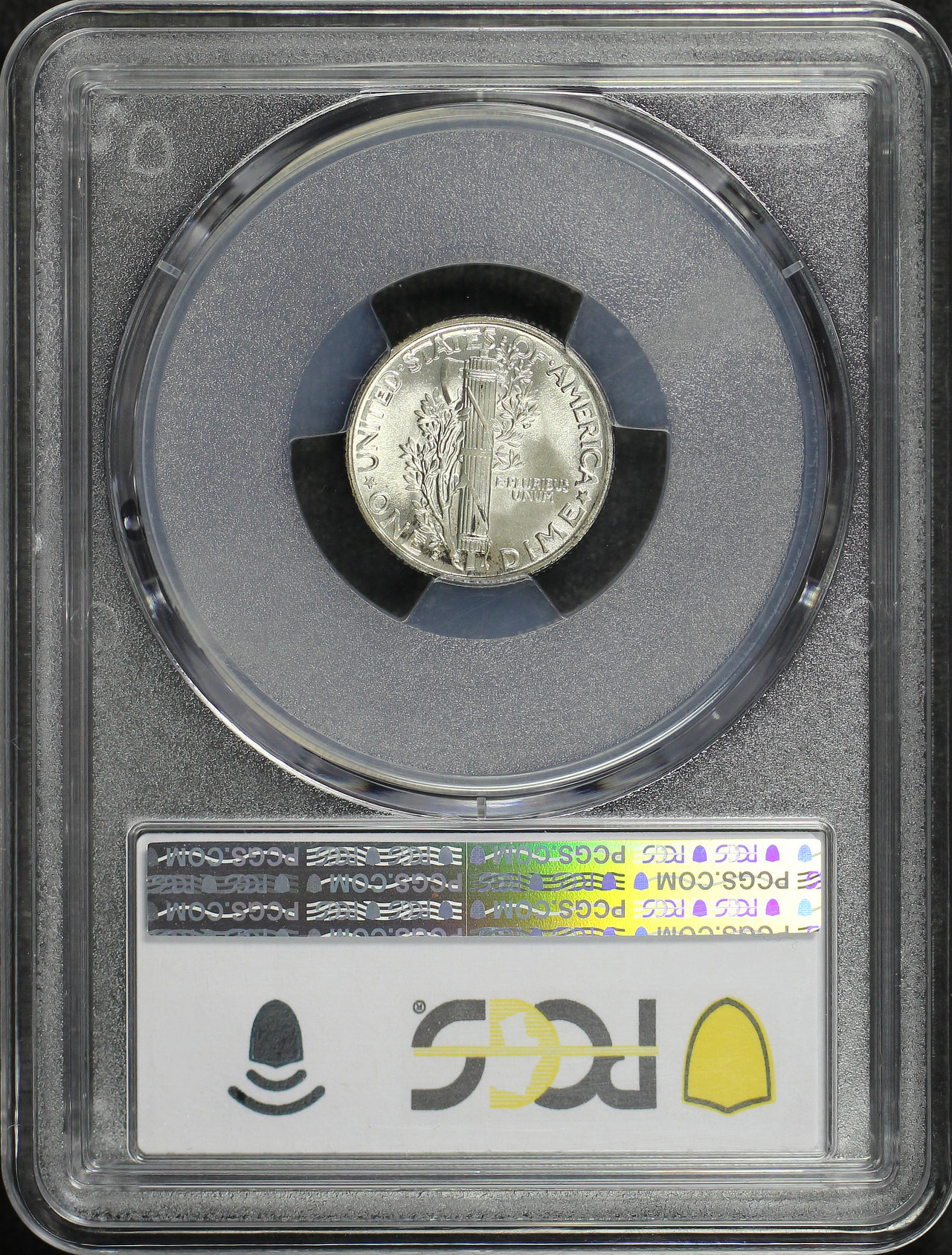 Reverse of this 1941-S Mercury Dime PCGS MS-66
