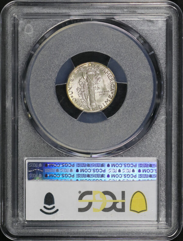 Reverse of this 1944 Mercury Dime PCGS MS-66
