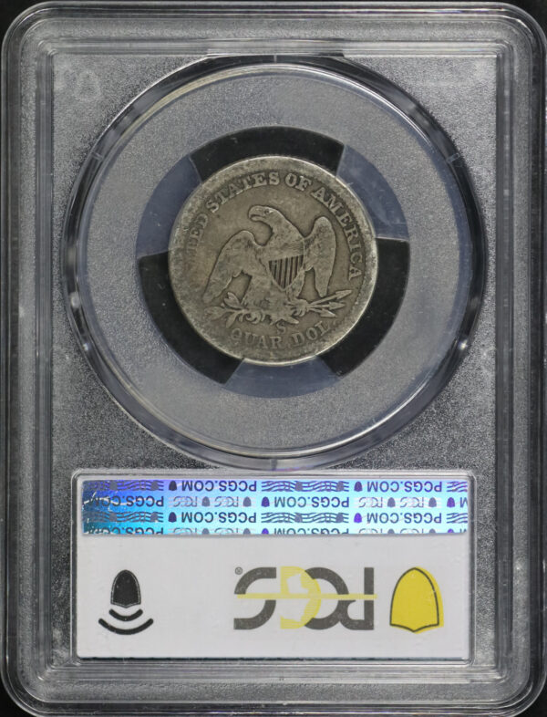 Reverse of this 1860-S Liberty Seated Quarter PCGS VG-10