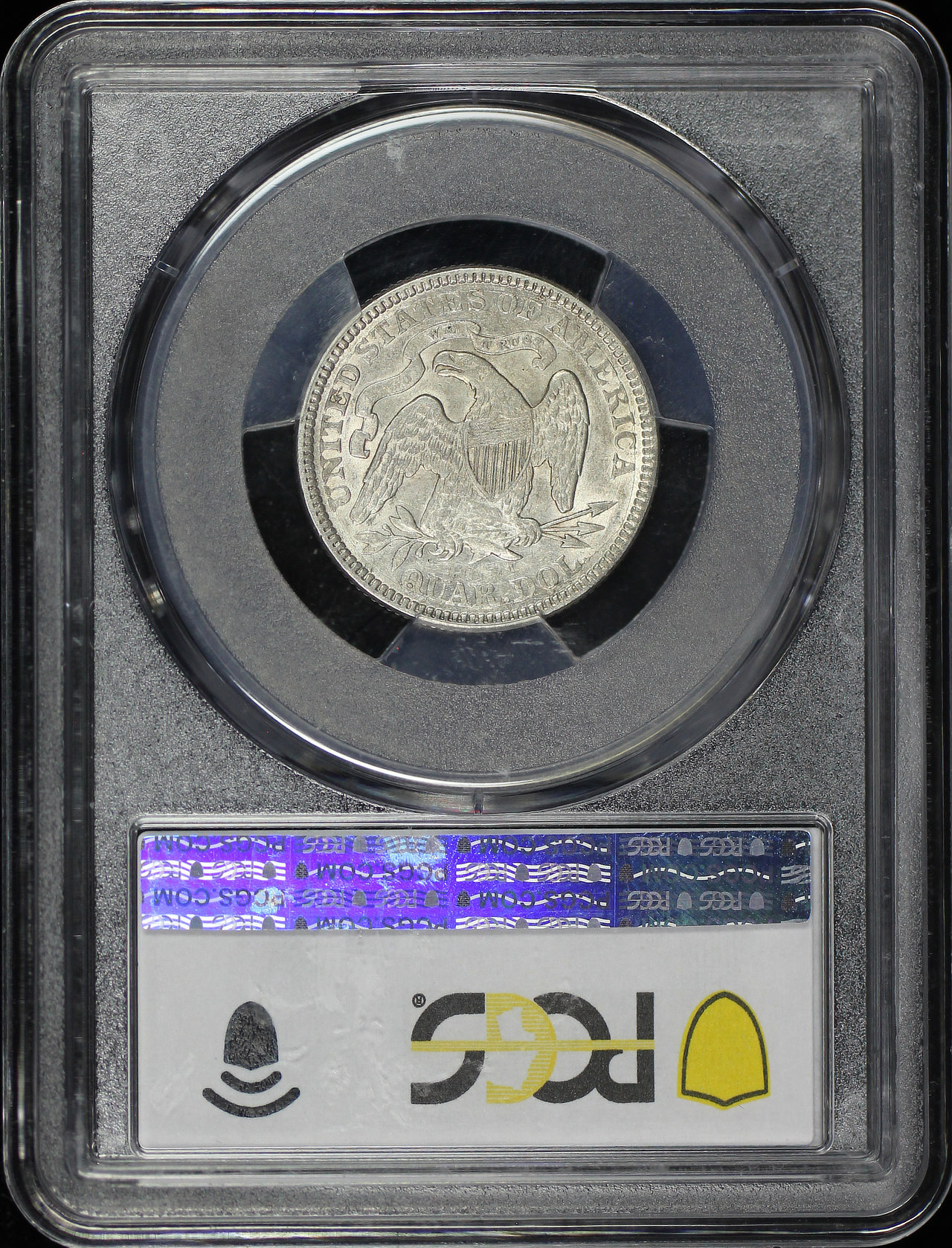 Reverse of this 1876 Liberty Seated Quarter PCGS AU-53